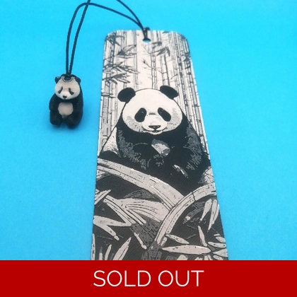 Panda Facing 3D printed bookmark Panda Facing 3D printed bookmark